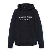 Anine Bing Hoodie Black, Dam