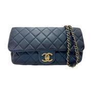 Chanel Vintage Pre-owned Laeder chanel-vskor Blue, Dam