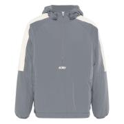 Autry Grå Nylon Anorak Jacka Gray, Herr