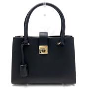 Salvatore Ferragamo Pre-owned Pre-owned Laeder handvskor Black, Dam