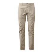 C.p. Company Byxor med dragkedja i Twill Stretch med ribbade fållar Gr...