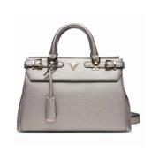 Guess Lyxig Eco Satchel Handväskor Gray, Dam