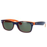 Ray-Ban New Wayfarer Solglasögon Blå/Orange Grön Kristall Blue, Unisex