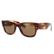 Ray-Ban Ikonisk Wayfarer-stil Polariserade solglasögon Brown, Unisex