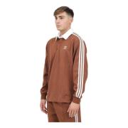 Adidas Originals Vintage Rugby Polo Skjorta Brun Brown, Herr