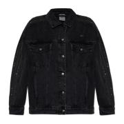 Adidas Originals Jeansjacka med skimrande paljetter Black, Dam