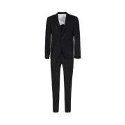 Dsquared2 Svart Slim Fit Ullkostym Black, Herr