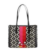 Kate Spade Disney Kräm Blomma Jacquard Stripe Tote Multicolor, Dam