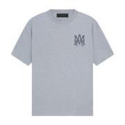 Amiri Elegant MA Logo T-shirt i grå Gray, Herr