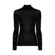 Elisabetta Franchi Turtleneck-tröja Black, Dam