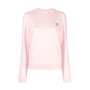 Maison Kitsuné Stilig Sweatshirt för Män Pink, Dam