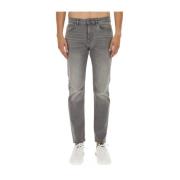 Boss Slim Fit Bomulls Jeans Gray, Herr