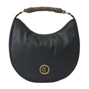 Just Cavalli Metall Logo Hobo Väska Black, Dam