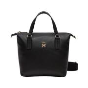 Tommy Hilfiger Elegant Svart Handväska för Kvinnor Black, Dam