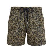 Vilebrequin Korta Carapaces Stretch Badshorts för Herrar Multicolor, H...