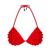 Vilebrequin Solid triangel bikinitopp för damer Red, Dam