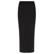 Jil Sander Svart A-Linje Kjol Black, Dam