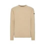 RRD Cinematt Round Knit Beige Sweater Beige, Herr