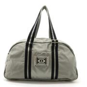 Chanel Vintage Pre-owned Canvas resvskor Gray, Dam