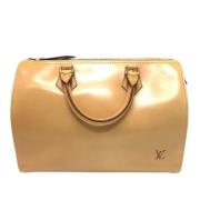 Louis Vuitton Vintage Pre-owned Laeder handvskor Beige, Dam