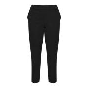 Kaffe Curve Straight-leg Svart Djupa Byxor Black, Dam