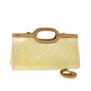 Louis Vuitton Vintage Pre-owned Laeder handvskor Yellow, Dam