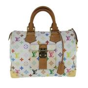 Louis Vuitton Vintage Pre-owned Canvas handvskor White, Dam