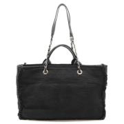 Chanel Vintage Pre-owned Canvas totevskor Black, Dam