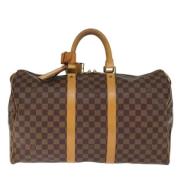 Louis Vuitton Vintage Pre-owned Canvas handvskor Brown, Dam