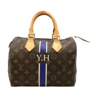 Louis Vuitton Vintage Pre-owned Canvas handvskor Brown, Dam