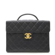 Chanel Vintage Pre-owned Laeder portfljer Black, Dam