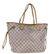 Louis Vuitton Vintage Pre-owned Canvas axelremsvskor White, Dam