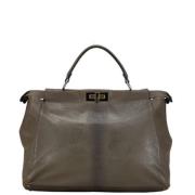 Fendi Vintage Pre-owned Laeder fendi-vskor Gray, Dam