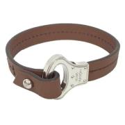 Louis Vuitton Vintage Pre-owned Laeder armband Brown, Dam