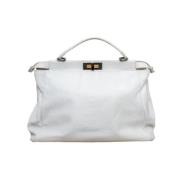 Fendi Vintage Pre-owned Laeder fendi-vskor White, Dam