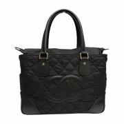 Chanel Vintage Pre-owned Canvas chanel-vskor Black, Dam