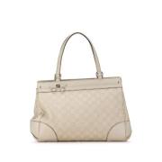 Gucci Vintage Pre-owned Laeder handvskor Beige, Dam