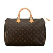 Louis Vuitton Vintage Pre-owned Canvas handvskor Brown, Dam