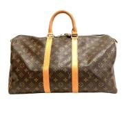 Louis Vuitton Vintage Pre-owned Canvas handvskor Brown, Dam