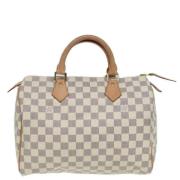 Louis Vuitton Vintage Pre-owned Canvas handvskor White, Dam