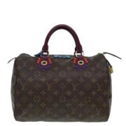 Louis Vuitton Vintage Pre-owned Canvas handvskor Brown, Dam