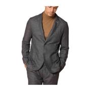 Mason's Regular Fit Pinstripe Flanell Blazer Gray, Herr