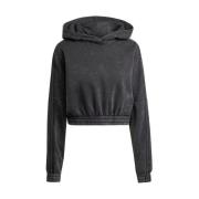 Adidas Vintage Oversized Hoodie Black, Dam