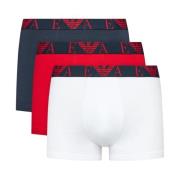 Emporio Armani Multifärgad Bomull Stretch Boxershorts Multicolor, Herr