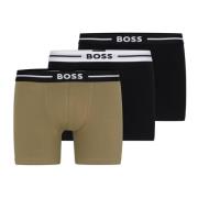 Hugo Boss Modig Svart Oliv Boxer Trunks Set Multicolor, Herr