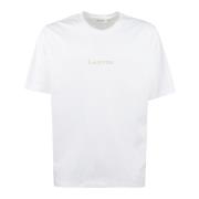 Lanvin Bouclette T-shirt med Brod? Detalj White, Herr