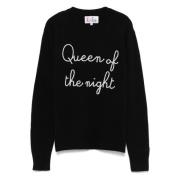 MC2 Saint Barth Queen Night Crewneck Sweater Black, Dam