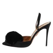 Aquazzura Pre-owned Pre-owned Mocka sandaler Black, Dam