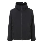 Peuterey Svart Soft Shell Huva Jacka Black, Herr