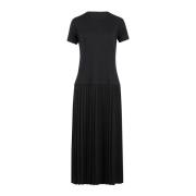 MM6 Maison Margiela Elegant Midi Klänning för Kvinnor Black, Dam